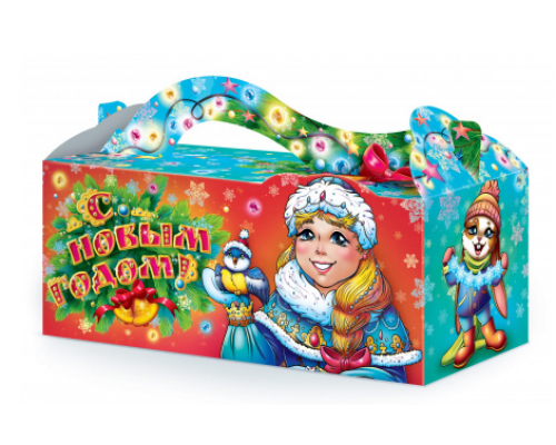 Коробка НГ Снегурочка 230*100*145 500гр