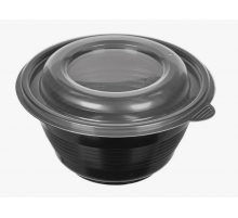 Миска ПР-МС 350мл 144мм ДНО+КРЫШКА Протэк черная (кор540шт)
