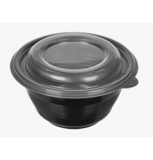 Миска ПР-МС 350мл 144мм ДНО+КРЫШКА Протэк черная (кор540шт)