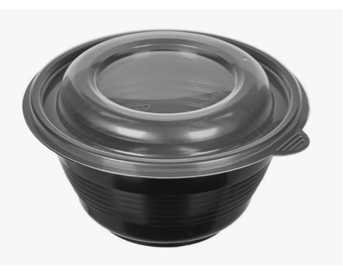 Миска ПР-МС 350мл 144мм ДНО+КРЫШКА Протэк черная (кор540шт)