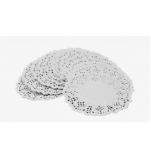 Салфетка ажурная круглая D-10см (уп 250)