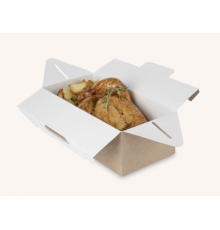 Упаковка для фаст-фуда OSQ BOX WITH HANDLE крафт 4000мл