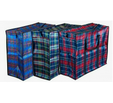 Сумка баул 40*35*20 тканевая Шотландка