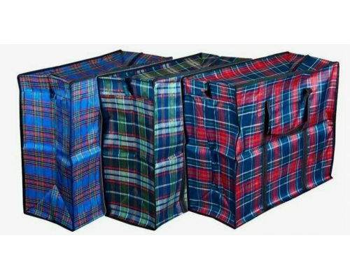 Сумка баул 40*35*20 тканевая Шотландка