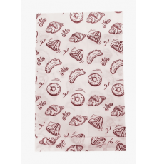 Пакет бумажный уголок 250*160 белый с рисунком