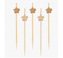 Пика для канапе 9см Звезда бамбук 100шт