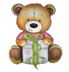 Шар фольгированный 13"/33см Милый Мишка мини