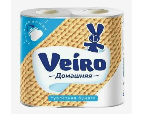 Бумага туалетная Veiro 2-х слойная уп 4шт в ассортименте
