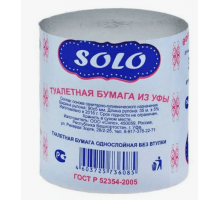 Бумага туалетная СОЛО 56м без втулки (уп 48шт)