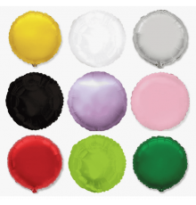 Шар фольгированный 24"/60см Круг цвет в ассортименте