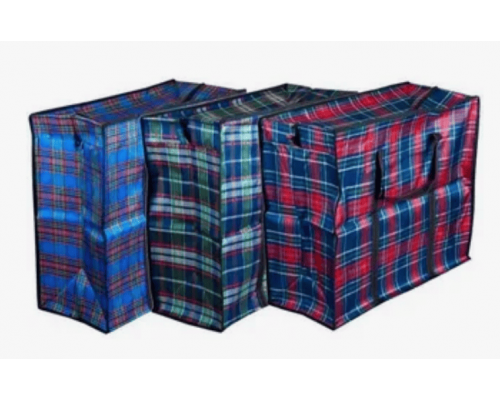 Сумка баул 50*45*25 тканевая Шотландка