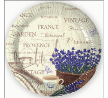 Набор посуды "Прованс" (стакан 250мл 6шт+тарелка 230мм 6шт)