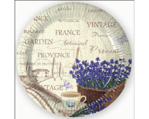 Набор посуды "Прованс" (стакан 250мл 6шт+тарелка 230мм 6шт)