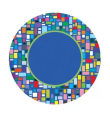 Набор посуды "Мозайка" (стакан 250мл 6шт+тарелка 230мм 6шт)