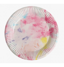 Набор посуды "Акварель" (стакан 250мл 6шт+тарелка 230мм 6шт)