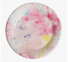 Набор посуды "Акварель" (стакан 350мл 6шт+тарелка 230мм 6шт)