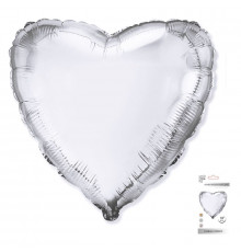 Шар фольгированный 18"/46см Сердце ЦВЕТ В АССОРТИМЕНТЕ