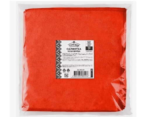 Салфетки микрофибра Горница 30*30см 10шт в упак