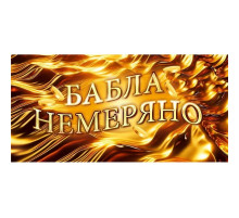 Конверт для денег 160*80мм Бабла немеряно