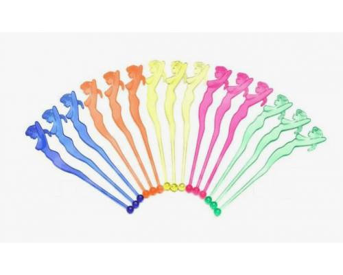 Размешиватель пластиковый 150мм Афродита цвет в ассортименте 10шт в упак