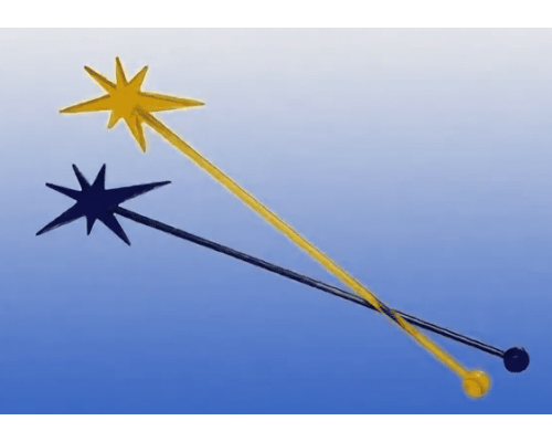 Размешиватель пластиковый 180мм Звезда цвет в ассортименте 10шт в упак