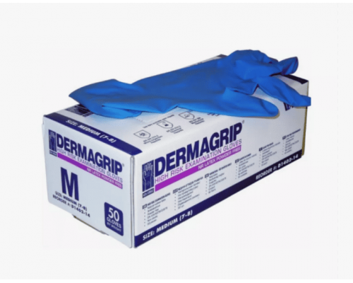 Перчатки латексные Dermagrip нестерильные неопудренные М