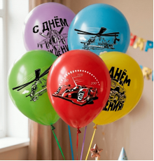 Шар латексный 12"/30см Детская техника пастель ассорти (уп 50шт)
